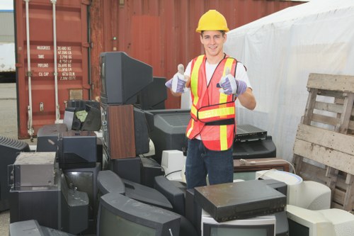 Office clearance process with efficient removal of furniture
