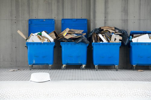Clean workspace with effective waste management